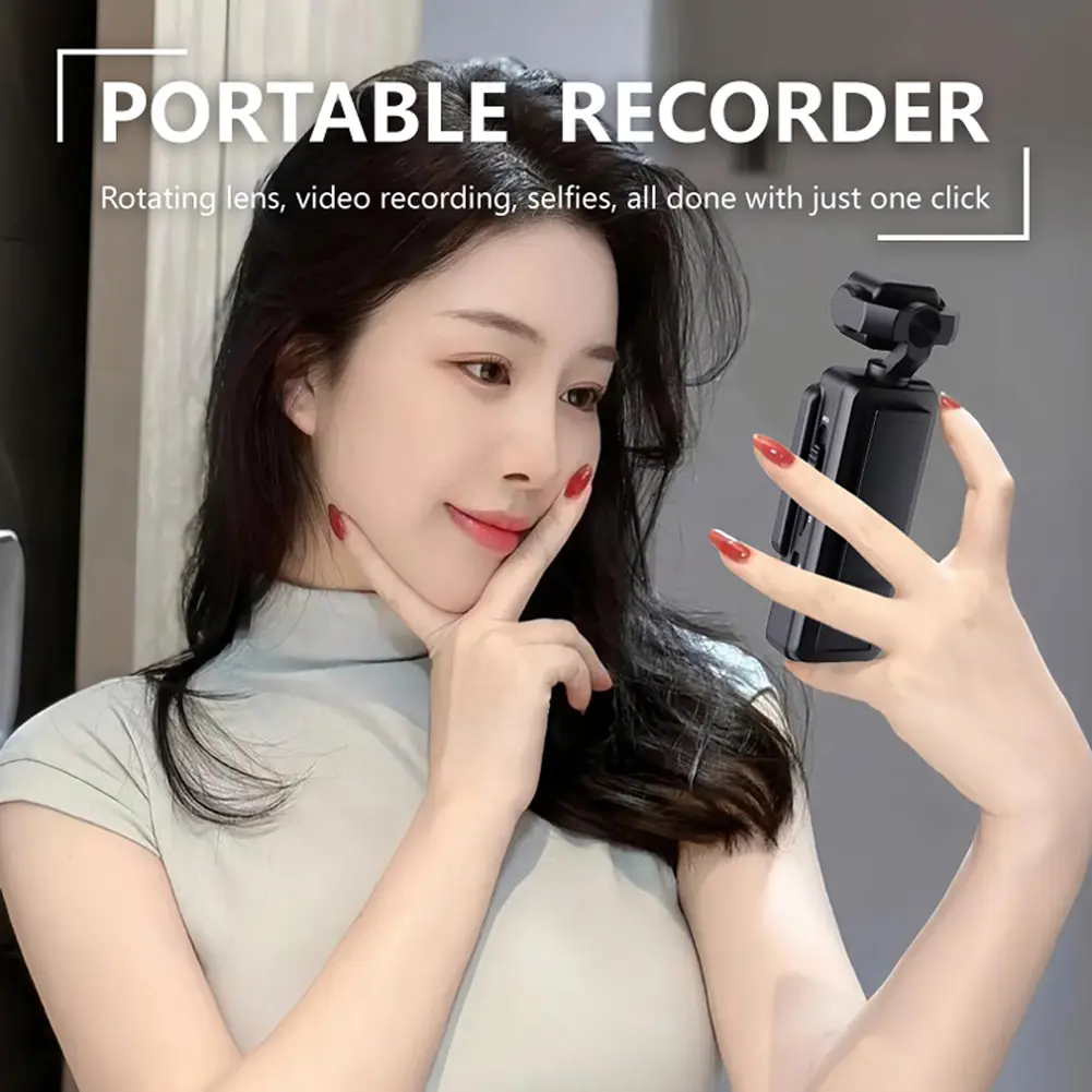 1080P WiFi Action Camera Travel Bicycle Driver Recorder Pocket Camera for Motorcycle and Vlogging