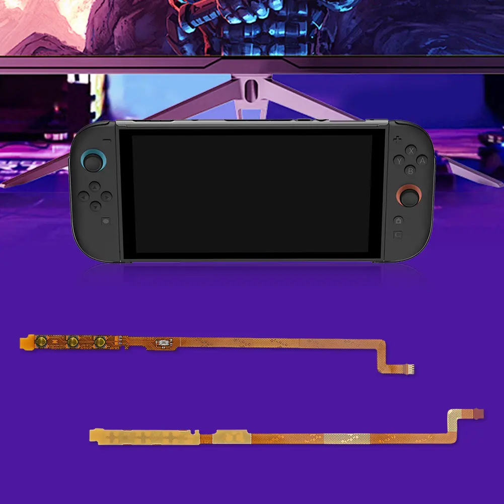 For NS2 Console Flexible Inside Copper Wire Rust Proof Volume Increase & Decrease Cable Wear Resist Repair Spare Accessories