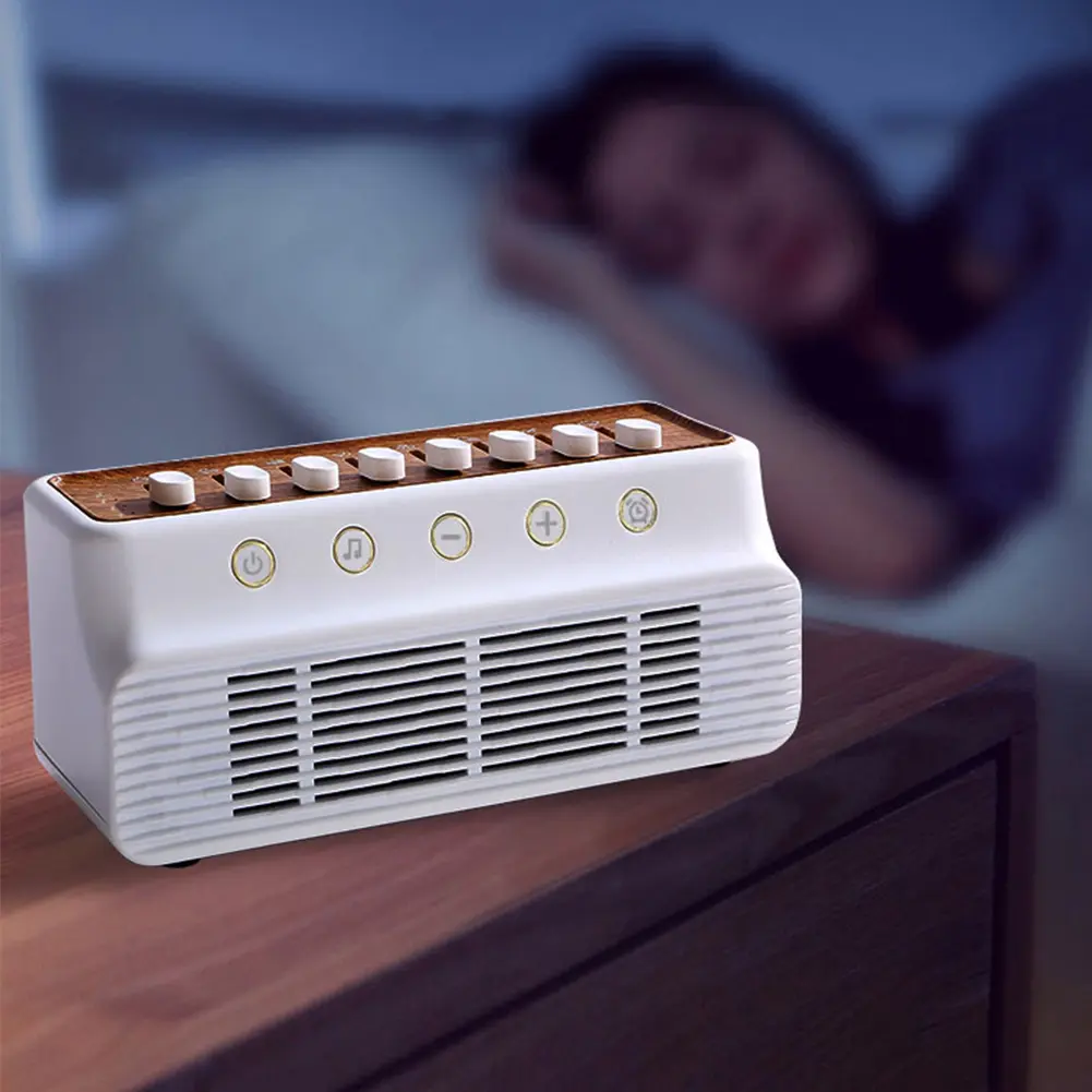 Nature Sound Music Box with 8 Nature Sounds Wireless Stereo Music Player Type-C Rechargeable Sleep Sound Machine for Home Decor