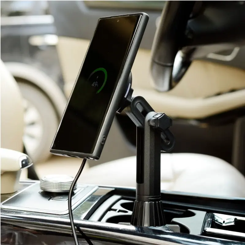 Cup Holder Phone Mount Magnetic  15W Magnetic Car Mount for Phone 14 13