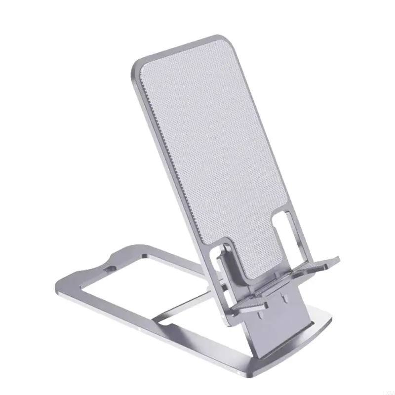 LXAA Foldable Cellphone Holder Universal Aluminum Height Adjustable Tabletop Phone Support Holder