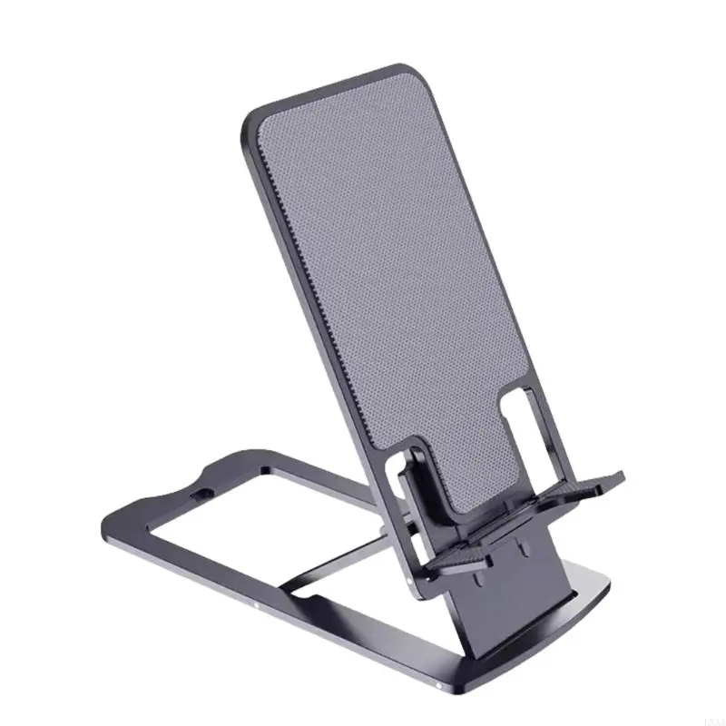 LXAA Foldable Cellphone Holder Universal Aluminum Height Adjustable Tabletop Phone Support Holder