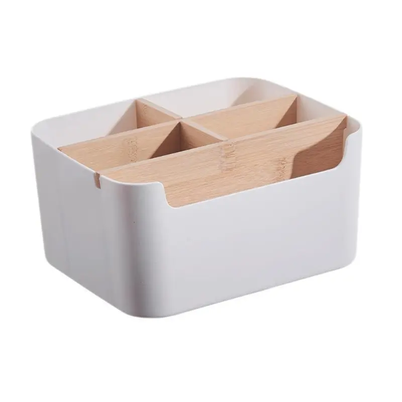 Desk Organisers and Pen Holder with 5 Compartments, Multifunctional Office Desk Organisers Remote Control Holder
