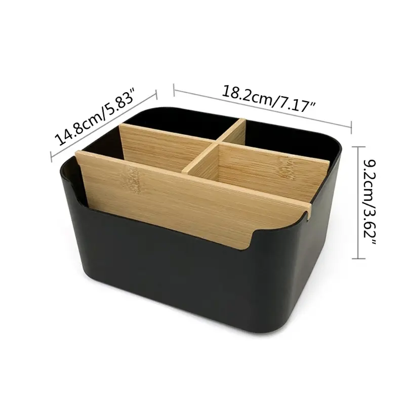 Desk Organisers and Pen Holder with 5 Compartments, Multifunctional Office Desk Organisers Remote Control Holder