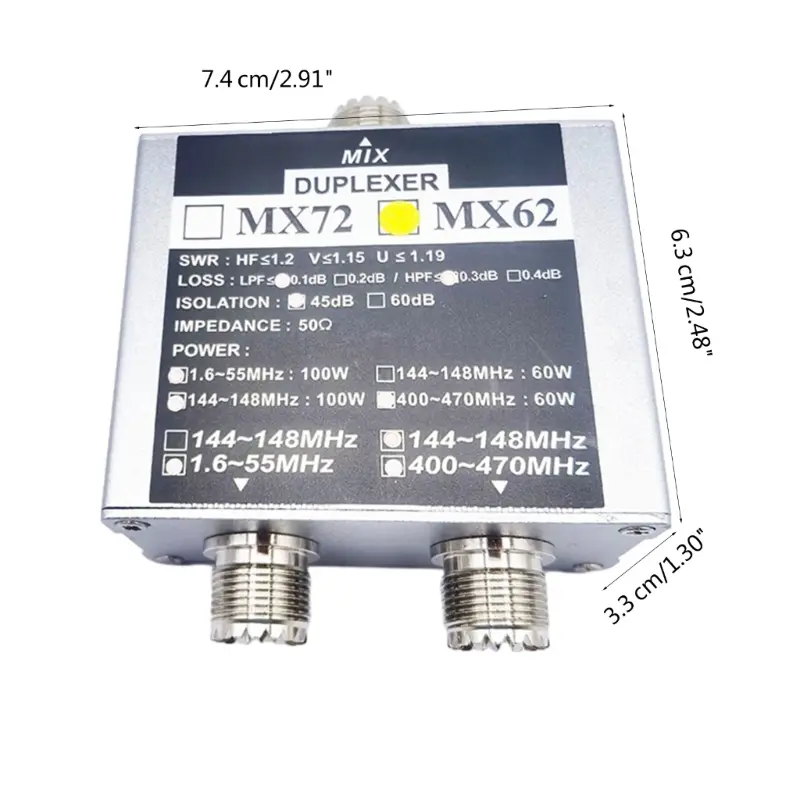 Compact Antenna Splitter Combine Signal for FT857D FT911 ATAS-120A Radio
