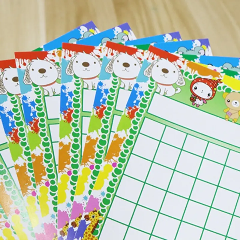 50 Pieces Cartoon Reward Boards Student Clasroom Incentive Chart for Teacher