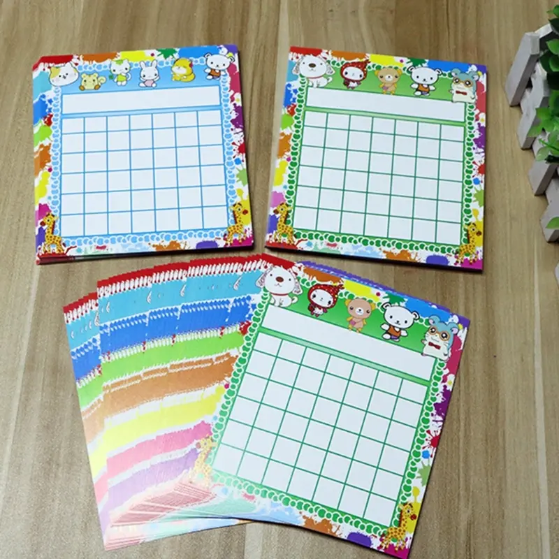 50 Pieces Cartoon Reward Boards Student Clasroom Incentive Chart for Teacher