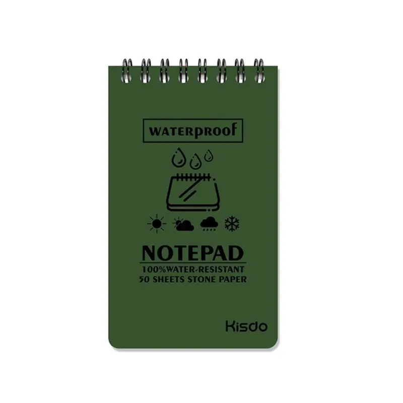 Stone Paper Waterproof Spiral Notebooks Notepad Pocket Notebook All-Weather Memos Blank Paper Notepad Spiral Notebooks