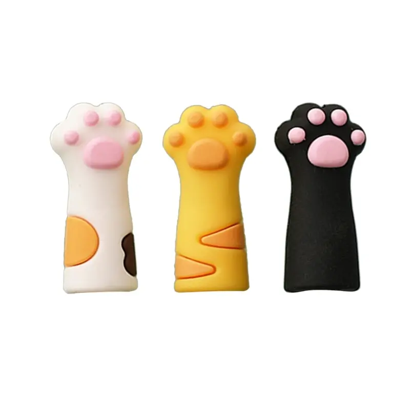 3Pcs Silicone Pencil  Animal Pencil  Cat Paw Pencil  Clip on Pencil for Kid Student Game Reward