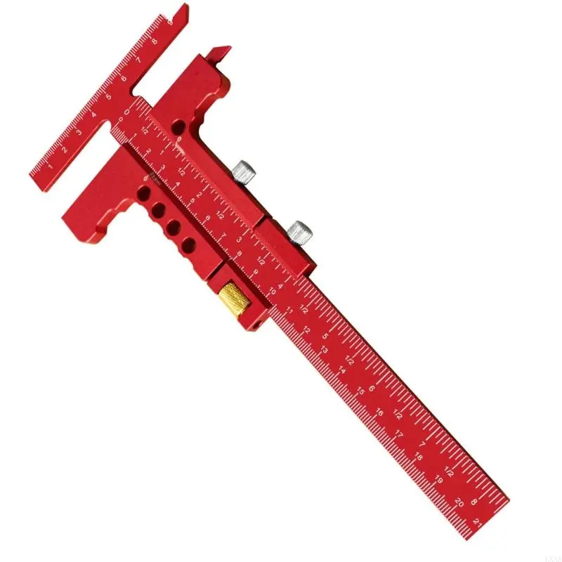 LXAA Woodworking Marking Ruler T-shaped Ruler Measuring Ruler Woodworking Marking Device Depth Gauge Marking Device