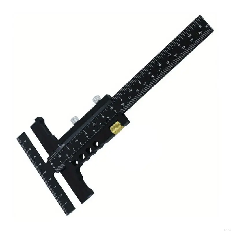 LXAA Woodworking Marking Ruler T-shaped Ruler Measuring Ruler Woodworking Marking Device Depth Gauge Marking Device