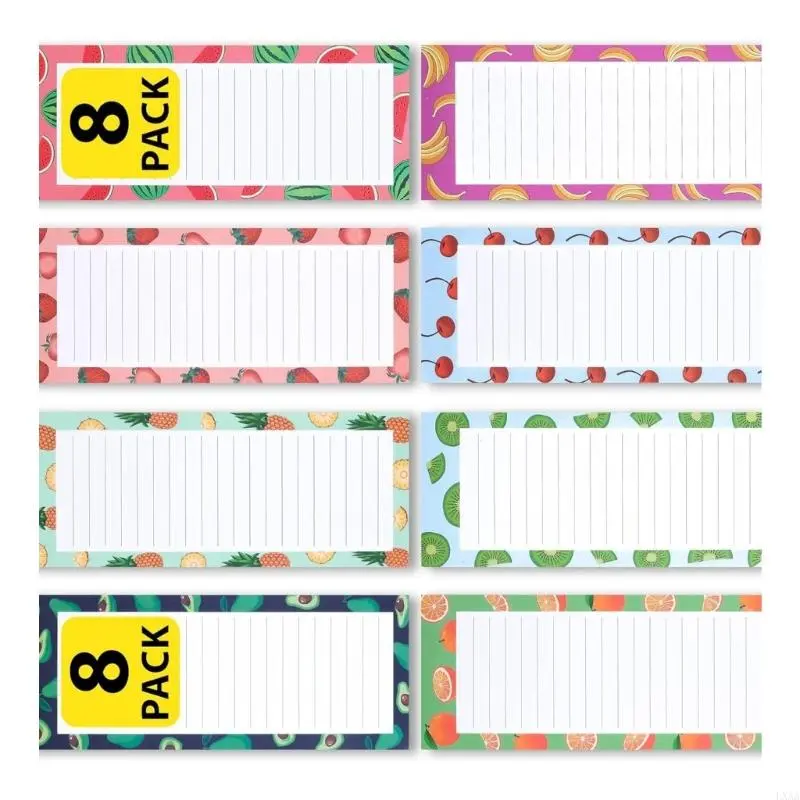 LXAA 4 Pcs Notepads for Refrigerator Memo Pads Writing Pad