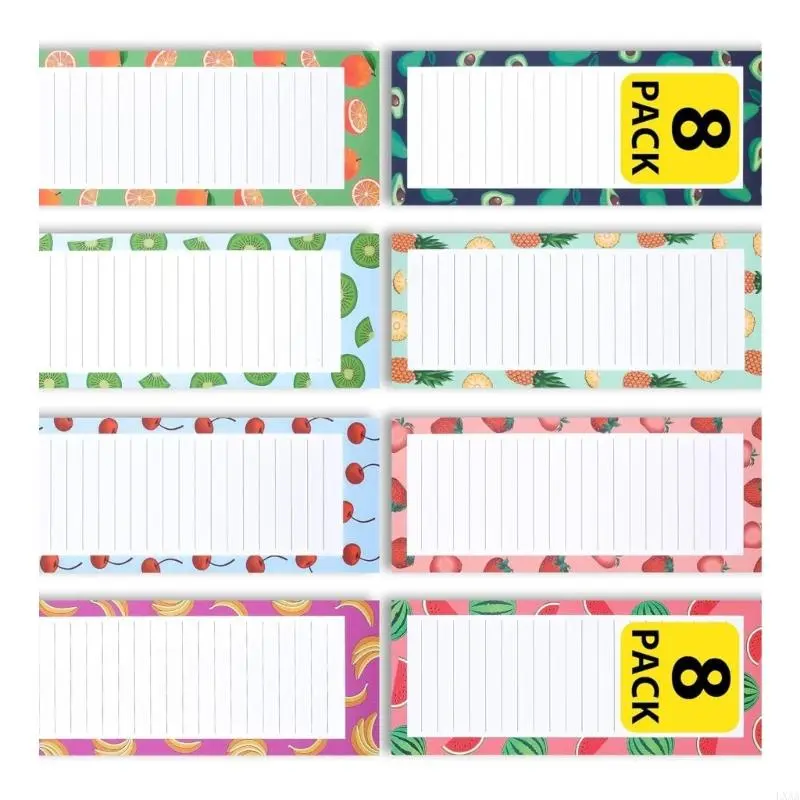 LXAA 4 Pcs Notepads for Refrigerator Memo Pads Writing Pad