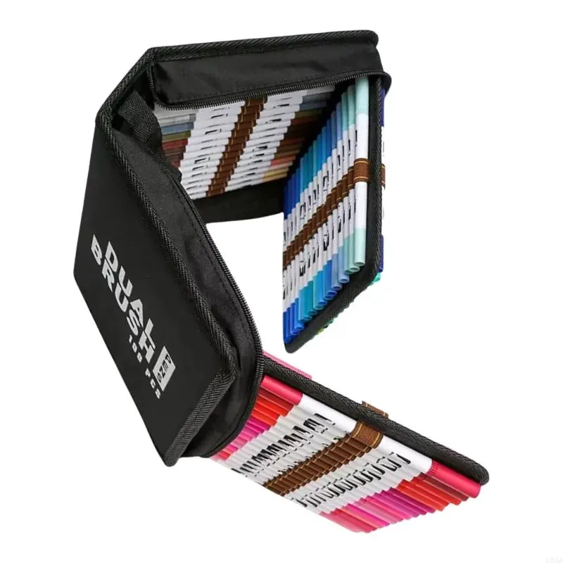 LXAA 60/72/80/100 Color Acrylic Markers Double Tip Brush Pen Acrylic Pen Drawing Pen