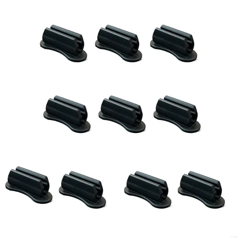 LXAA 10Pcs Adhesive Pen Clip Holder Silicone Pencil Holder Fit Pen Diameter 5mm-18mm
