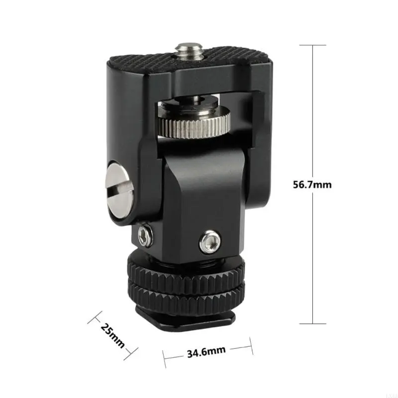 LXAA Adjustable Cold Shoe Monitor Mount Stand for Video Equipment 360 Degree Rotation