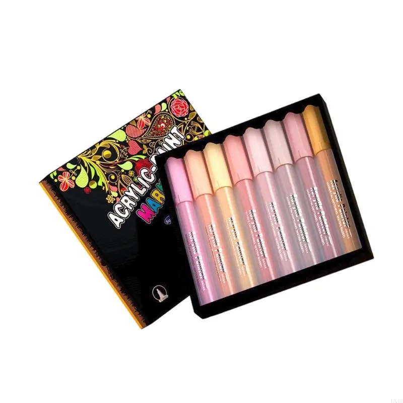 LXAA Acrylic Paint Pen Water Resistant Acrylic Marker for Ceramic Fabric Glass Paper
