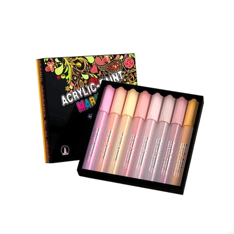 LXAA Acrylic Paint Pen Water Resistant Acrylic Marker for Ceramic Fabric Glass Paper