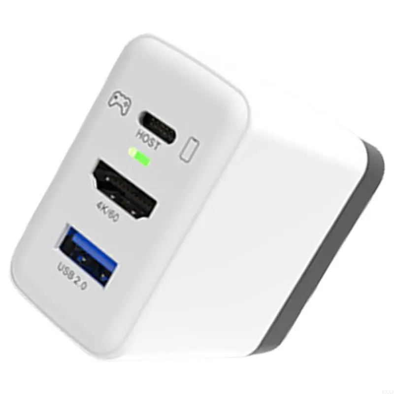 LXAA Multiurpose Portable Foldable Plug Charging Dock 4K 60Hz Resolution Support for TV Projection Gaming Systems Smartphones