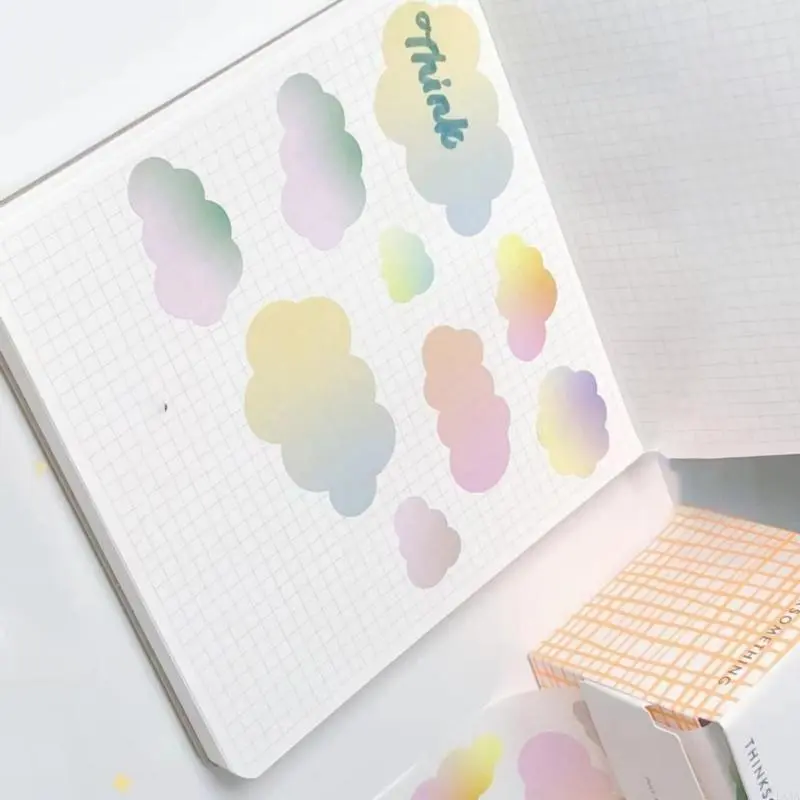 LXAA 100 Sheets Sticky Note Paper Pull Out Sticky Notes Adheive Note Paper Memo Pad For School Office Lined/Gridded/Unrlined