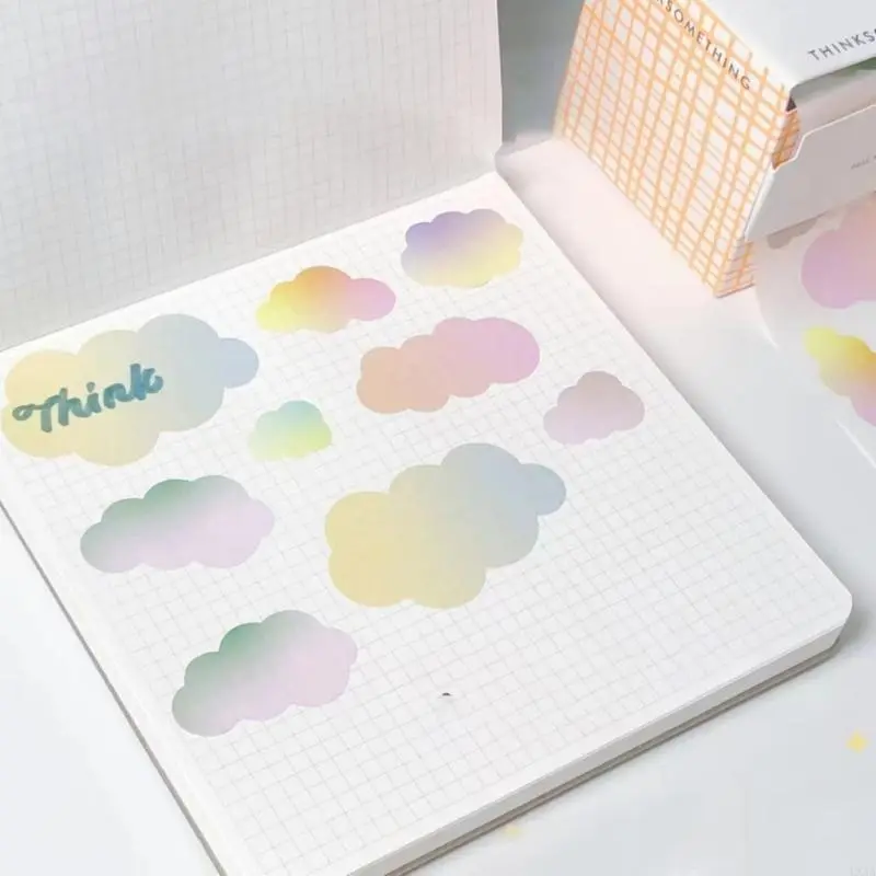 LXAA 100 Sheets Sticky Note Paper Pull Out Sticky Notes Adheive Note Paper Memo Pad For School Office Lined/Gridded/Unrlined