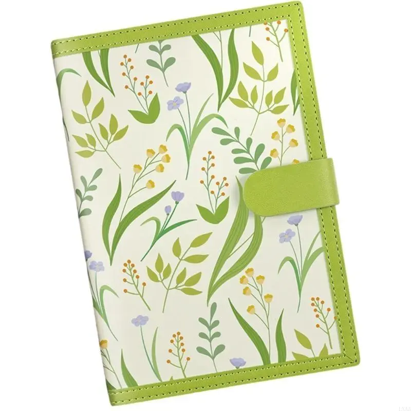 LXAA Flower Leather Notebook 224 Pages College Ruled Notebook Journal Thicken Notepads for Women Men Student Writing Noting
