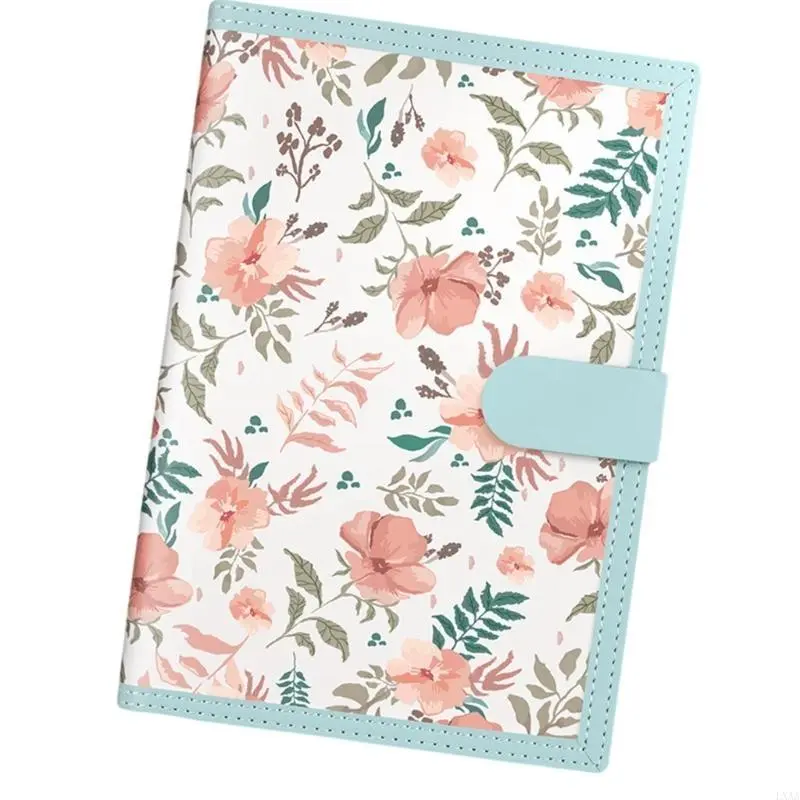 LXAA Flower Leather Notebook 224 Pages College Ruled Notebook Journal Thicken Notepads for Women Men Student Writing Noting