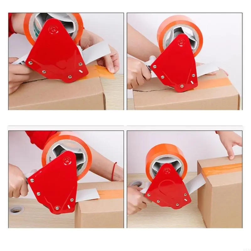 LXAA Roller Tape Dispenser Hand-Held Packing Tape Dispenser Practical Packaging Sealing Cutter Easy to Use Office Accessories