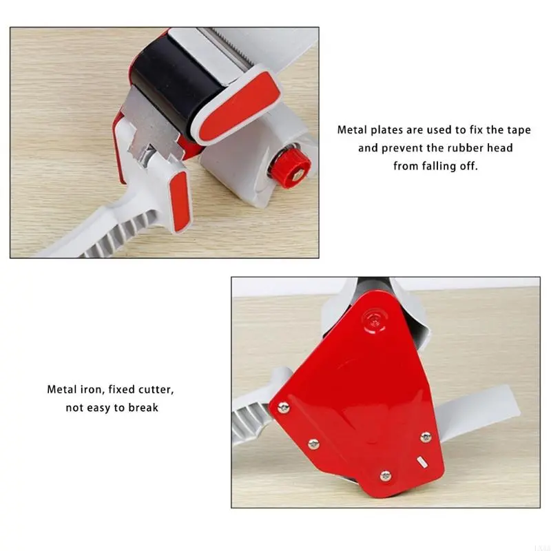 LXAA Roller Tape Dispenser Hand-Held Packing Tape Dispenser Practical Packaging Sealing Cutter Easy to Use Office Accessories