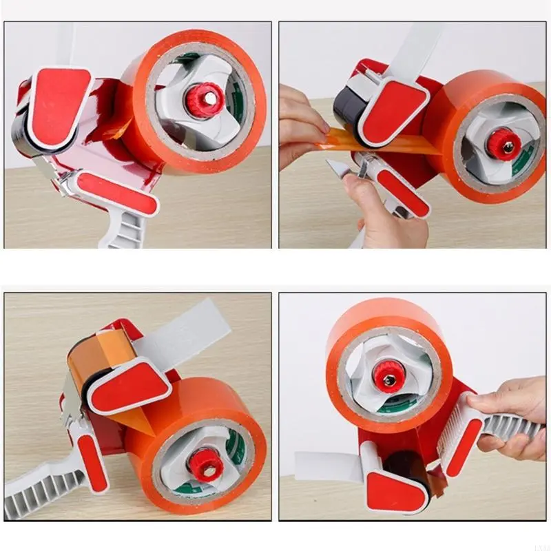 LXAA Roller Tape Dispenser Hand-Held Packing Tape Dispenser Practical Packaging Sealing Cutter Easy to Use Office Accessories