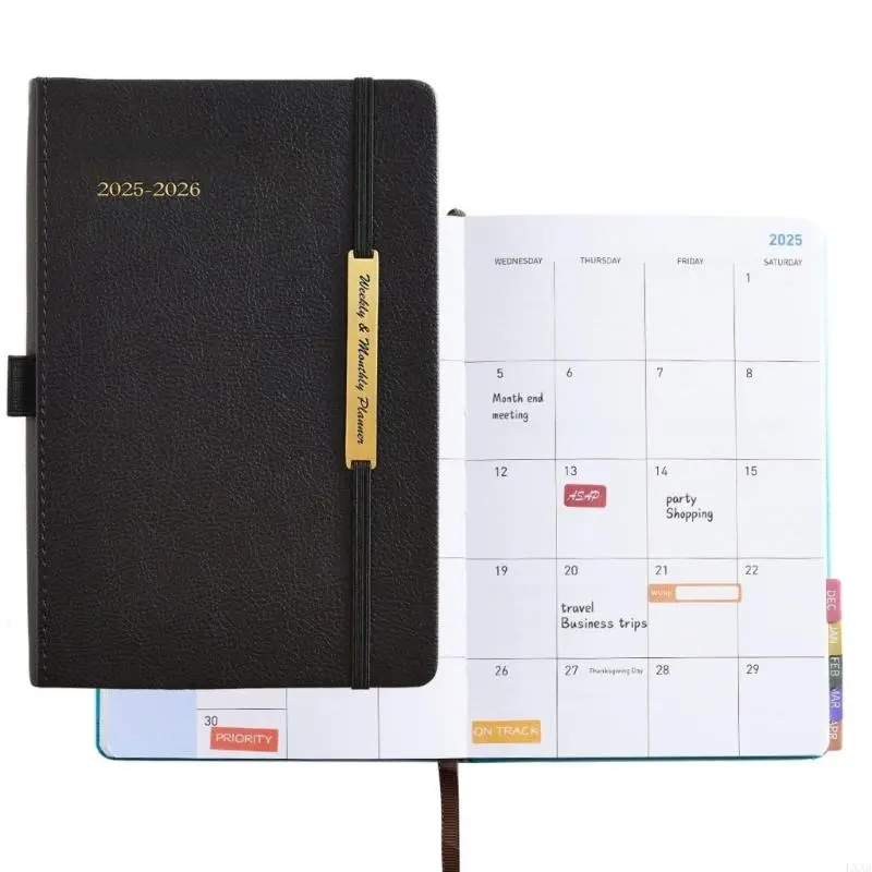 LXAA 2025-2026 Planner Journaling Notebook Weekly/Monthly Planner Schedule Notebook