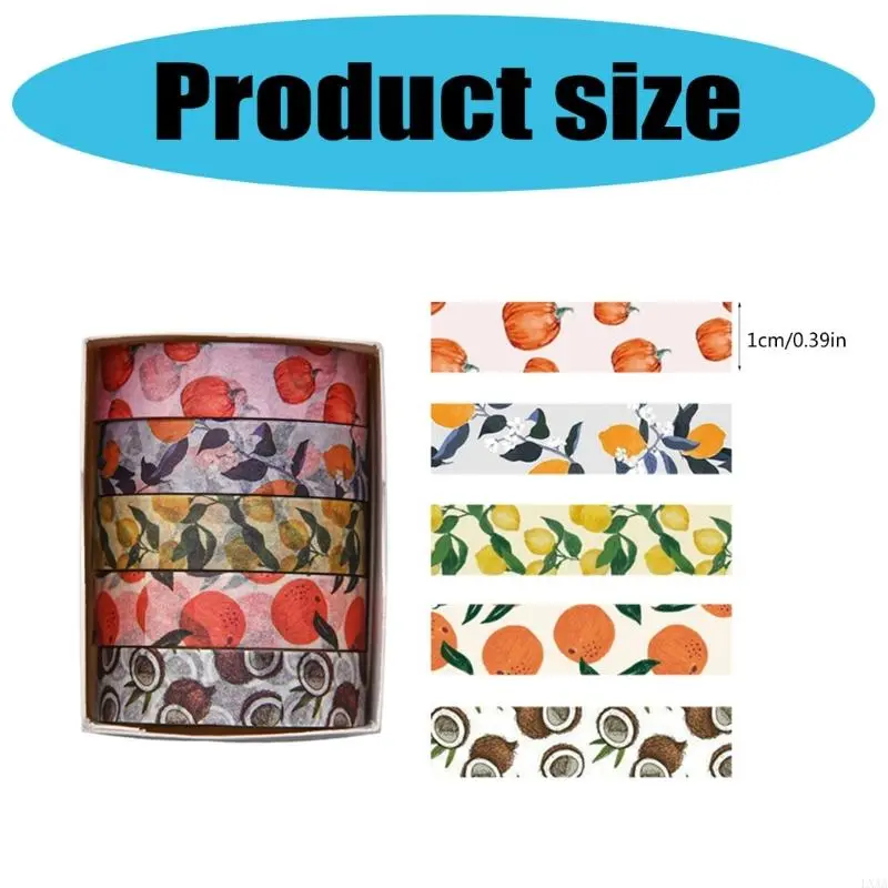 LXAA Forests Plant Print Washis Tape Hand Account Tape Decorative Tape for Phone