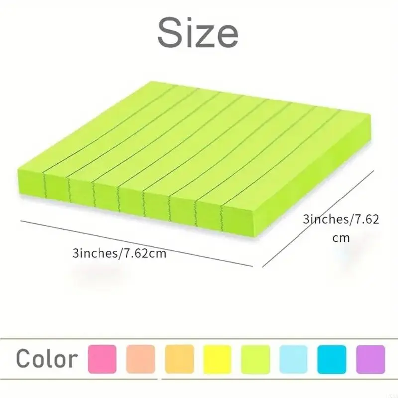 LXAA Colored Note Paper 360 Sheets 3x3Inch Adhesive Note Paper Small Notepads
