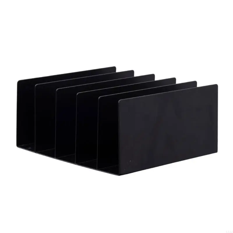 LXAA Desktop File Organizers Document Holders Office Supplies Vertical File Sorter Metal Magazine Rack Desk Accessories