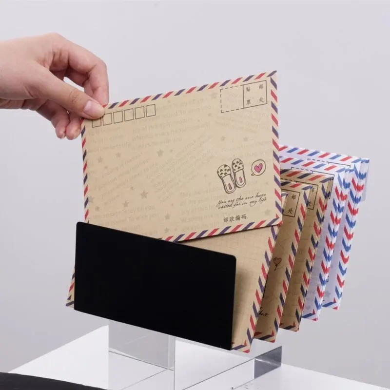 LXAA Desktop File Organizers Document Holders Office Supplies Vertical File Sorter Metal Magazine Rack Desk Accessories