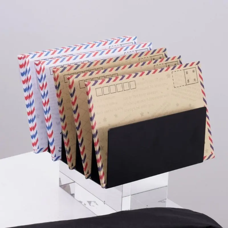 LXAA Desktop File Organizers Document Holders Office Supplies Vertical File Sorter Metal Magazine Rack Desk Accessories