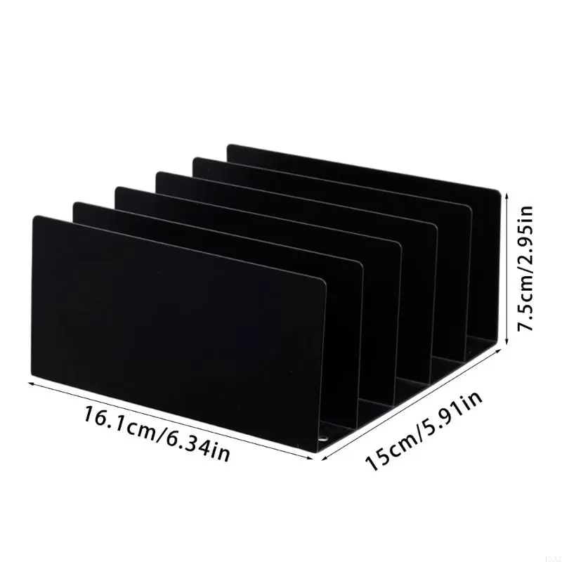 LXAA Desktop File Organizers Document Holders Office Supplies Vertical File Sorter Metal Magazine Rack Desk Accessories