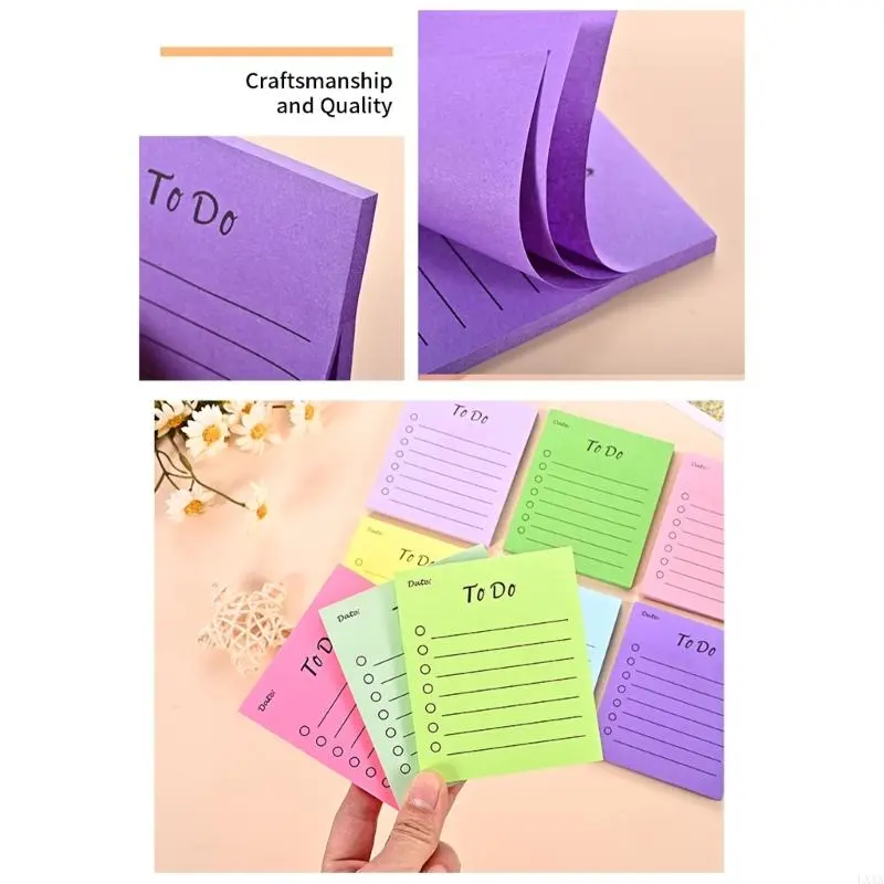 LXAA Lovely Stickier Note To-Do List Memos Pads Lined Note Pad Gift for Students