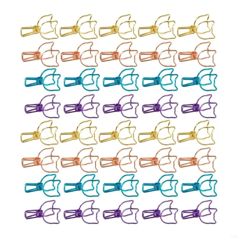 LXAA Long Tail Clip Heavy Duty Paper Clamp Note Holder Clip for Food Bag Photo File