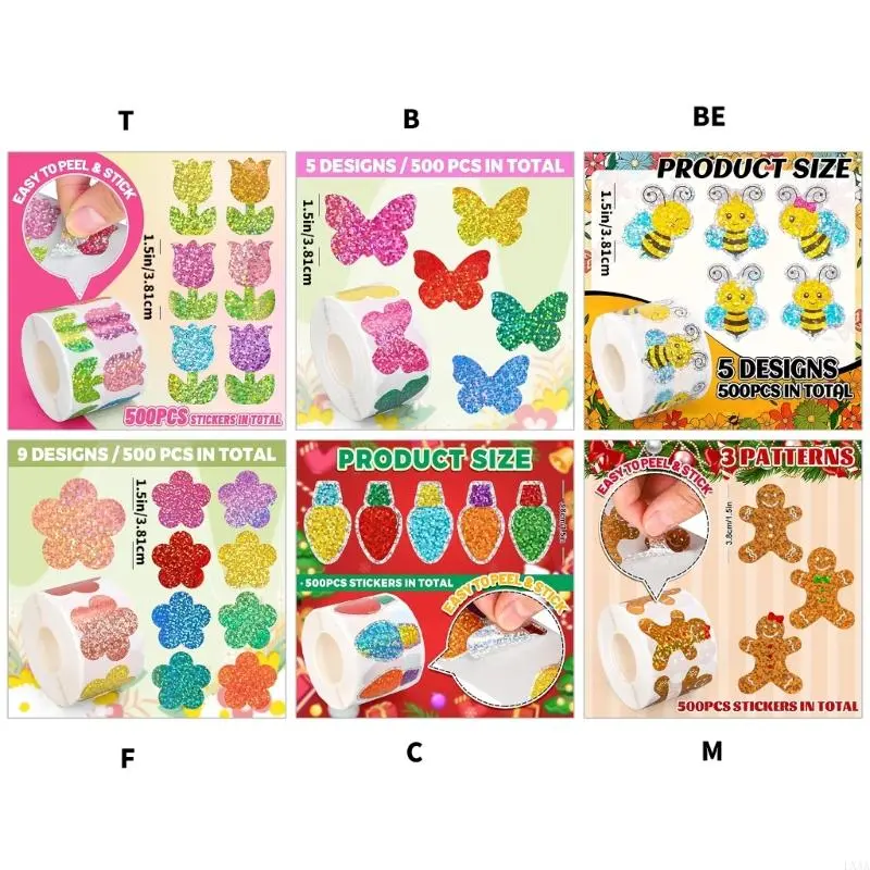 LXAA Cartoon Sticker Wrapping Sticker for Scrapbooking Journal Kid Reward Sticker