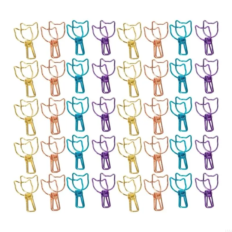LXAA Long Tail Clip Heavy Duty Paper Clamp Note Holder Clip for Food Bag Photo File