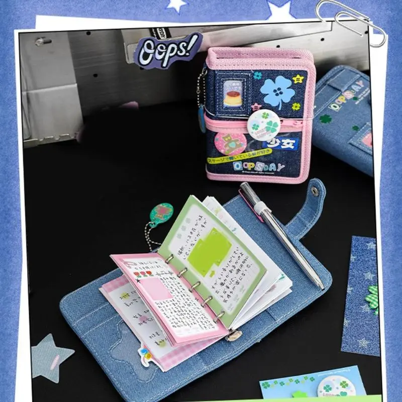 LXAA Sweet Clovers Notebook Scrapbook Journal Notepad Small Notebook Retro Notebook