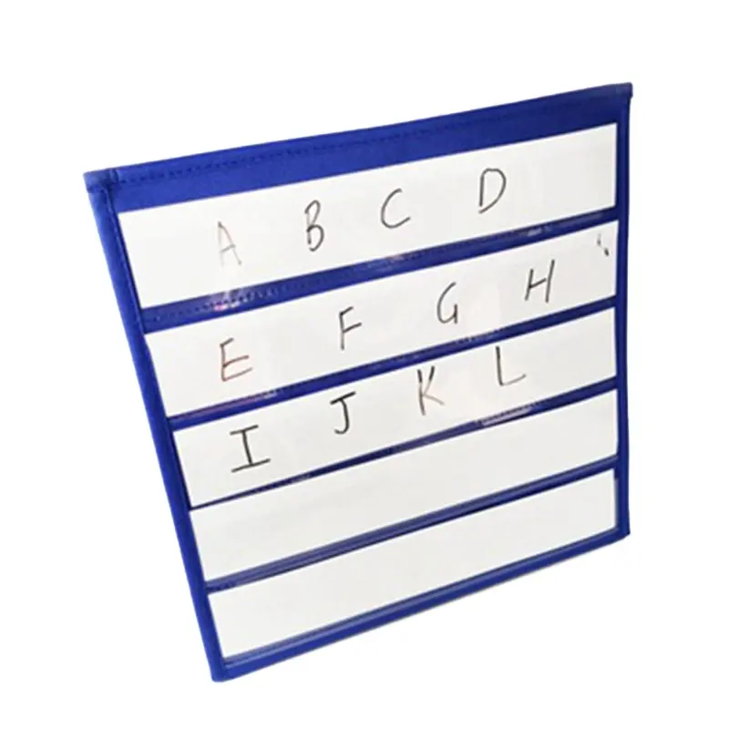 Pocket Chart for Sentence Strip Card, Word Spelling Games Teaching Tool