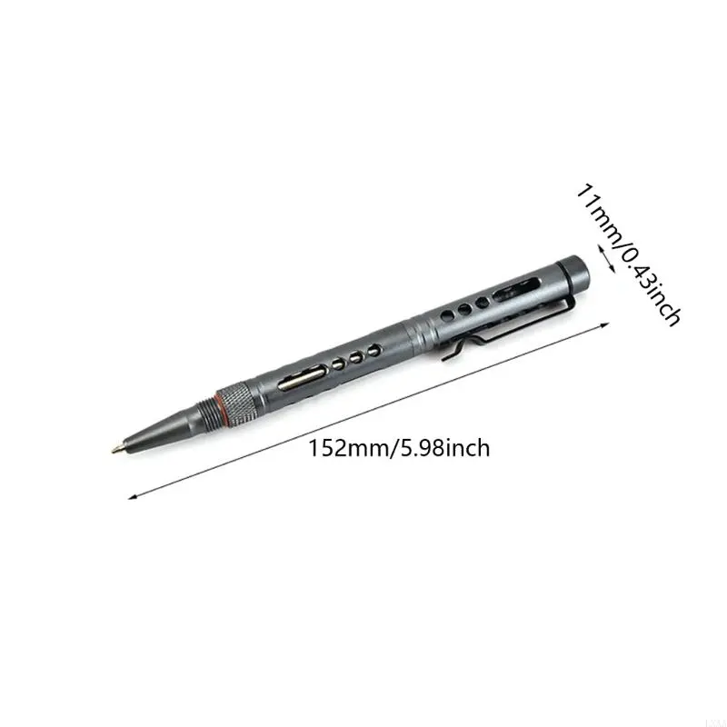 LXAA Multi Tool Pen Aluminum Ballpoint Pen with Window Breaker Hollowed Metal Ballpoint Pen for Office Business Professional