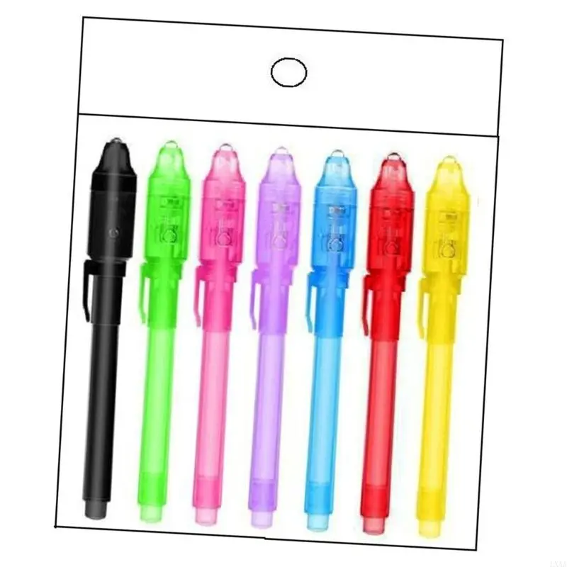 LXAA 7/14 Pcs Spies Pen Magics Writing Pen Children's Secret Pen Invisible Pen