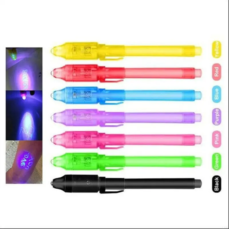 LXAA 7/14 Pcs Spies Pen Magics Writing Pen Children's Secret Pen Invisible Pen
