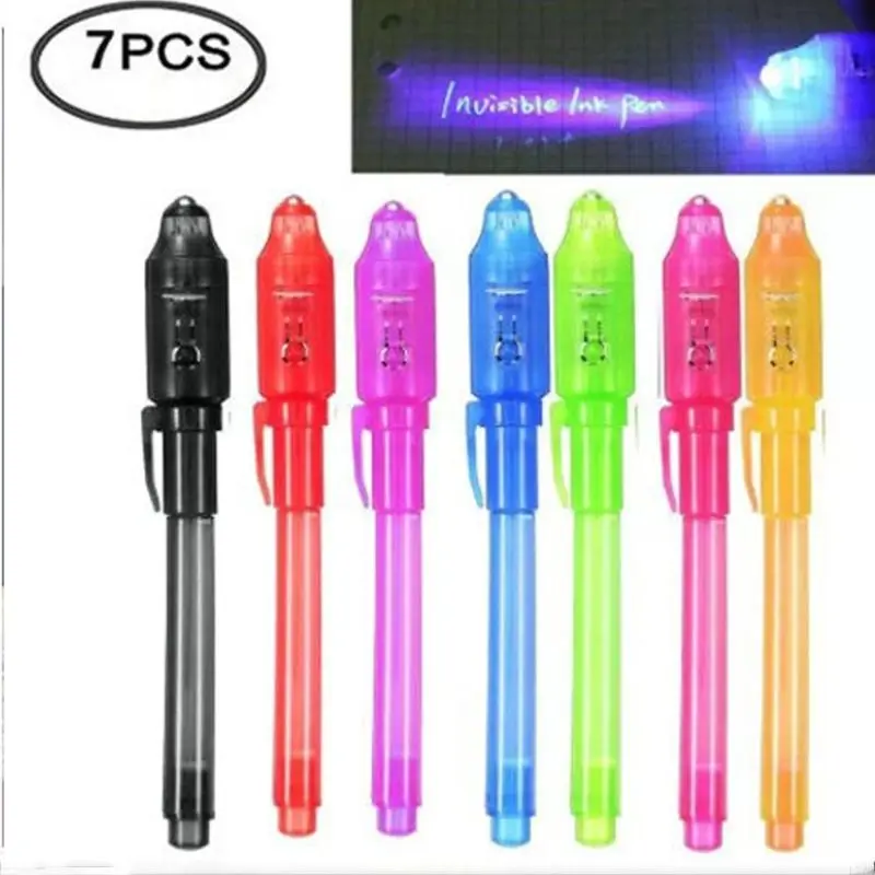LXAA 7/14 Pcs Spies Pen Magics Writing Pen Children's Secret Pen Invisible Pen