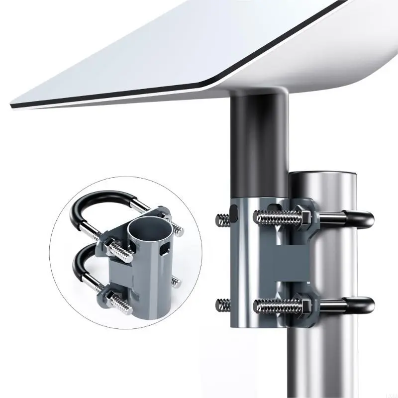 LXAA Heavy Duty Steel Brackets Adjustable Pipe Adapter Multifunction Satellite Dish & Antennas Installation Tool for Satellite