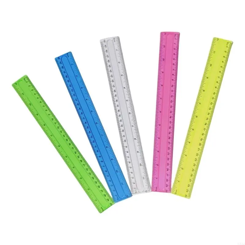 LXAA Clear Ruler Straight Ruler Inches Centimeters Double Scale Ruler Drawing Ruler