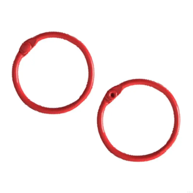 LXAA 20 Pcs 25mm Metal Binder Rings Index Card Rings Bookbinding Rings for Organizing Documents Photo Albums And Crafts